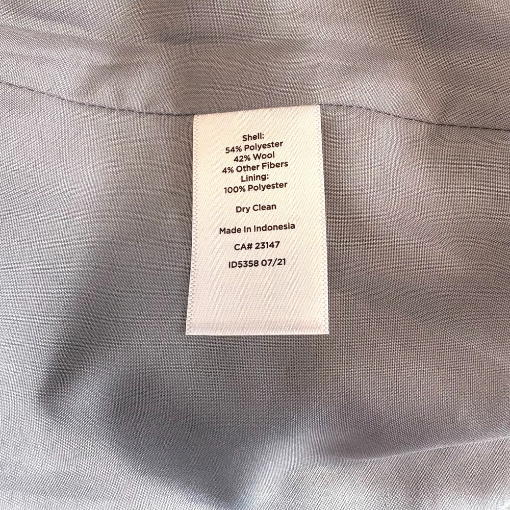 NWT, Talbot's, Women's Pencil Skirt, Gray & Black Plaid, Wool Blend, Size 2 - Picture 4 of 4